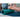 Person stretches leg on foam roller during workout on blue mat at home.