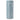 A light gray foam roller rests upright against a plain white background