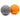 Gray and orange massage balls rest on a white surface in a fitness environment