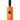 A handheld flashlight with a black power button and LED indicator in an orange waterproof case.